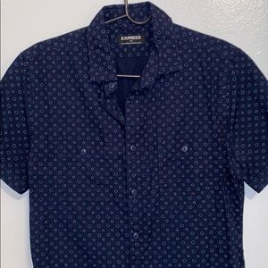 Express Men’s Casual Button Down Short Sleeve